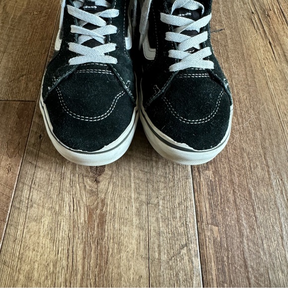 Vans SK8 hi black suede high top sneakers youth size 4 - Picture 7 of 12